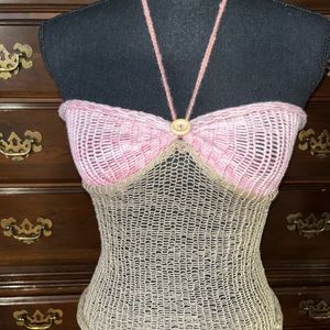 Blouse handmade, the color pink it’s organic jamaica size small new